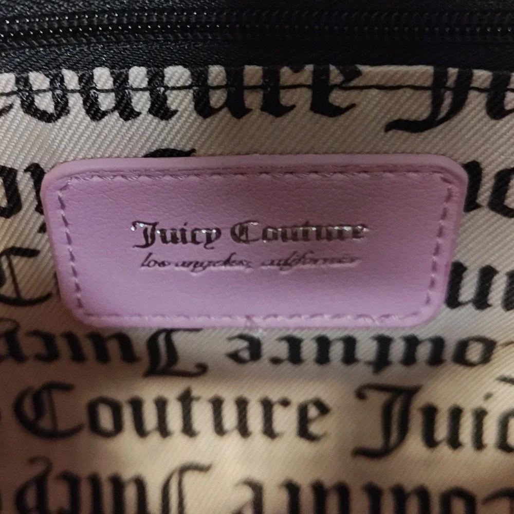 Juicy Couture‎ Satchel Women Small Pink Heart Quilted Crossbody Bag Domed Purse